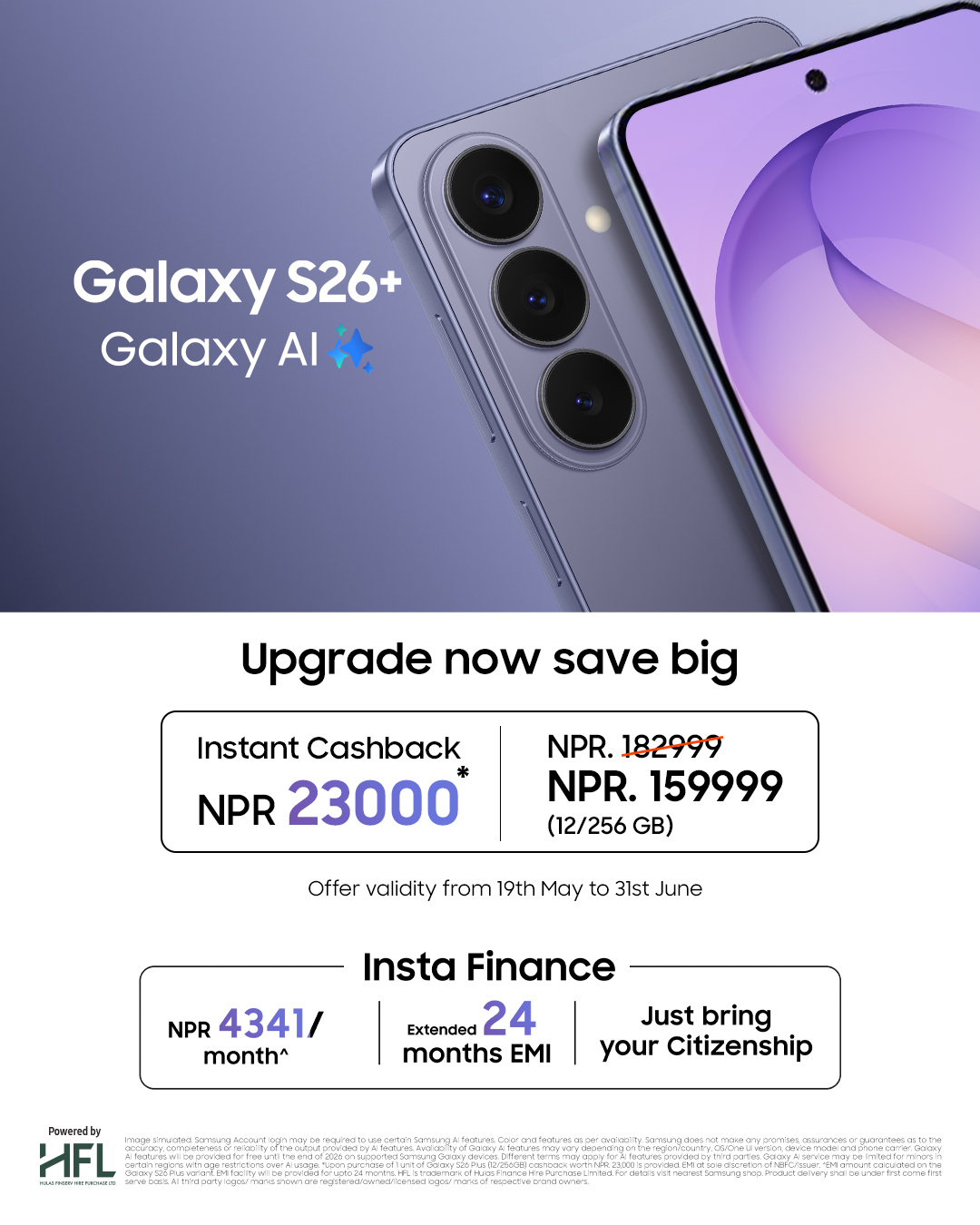 Samsung Nepal Offers Huge Discount on S26 Plus